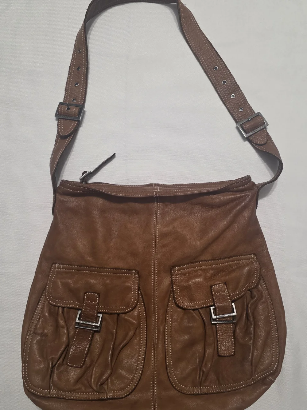 Vintage Johnny Was Hobo Brown Leather Women's Shoulder Bag